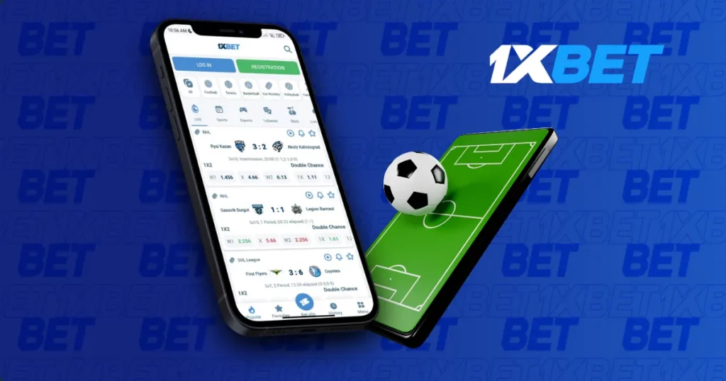 Sports Betting in mobile application from 1xBet