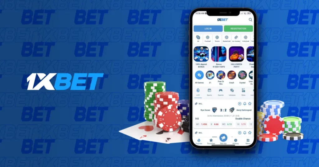 Mobile application from 1xBet Asia